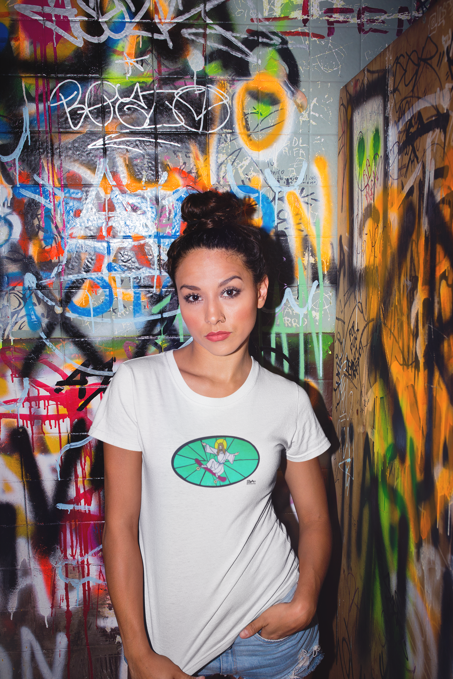 Jesus skates Eco T-shirt_nicht
