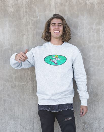 Jesus skates Eco Sweatshirt